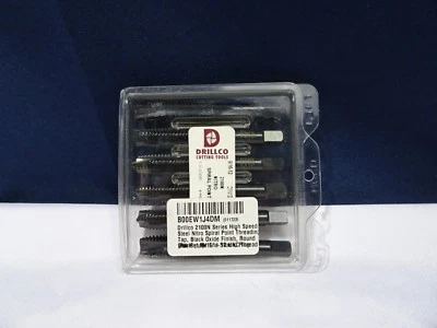 Drillco 2100N High Speed Steel Nitro Spiral Point Threading Tap 9/16-12 6 pc  TF - Image 1 of 4