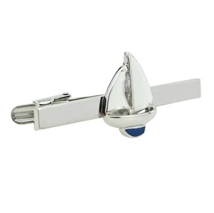 Blue Keeled Yacht Design Tie Clip XT74 - Picture 1 of 1