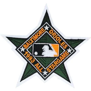 1993 MLB All Star Game Baltimore Orioles Park At Camden Yards Jersey Logo Patch - Picture 1 of 1