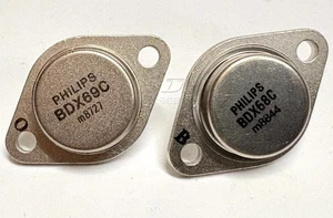 1pair Philips BDX68C + BDX69C Transistor TO-3 Darlington Transistor Genuine NOS - Picture 1 of 4