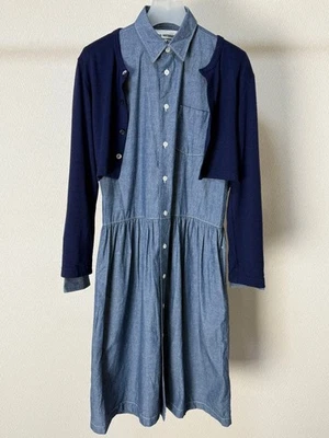 JUNYA WATANABE COMME des GARCONS Cárdigan Acoplamiento Denim Vestido Mujer Talla JP-XS Foto 1 de 4