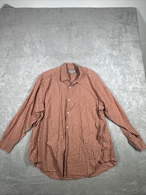 Esprit Sport Shirt Men’s Large Salmon Long Sleeve Geometric Button Up - Image 1 of 4