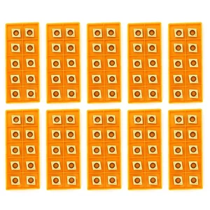 100pcs CCMT060204 CCMT21.51Carbide Turning Inserts for Lathe Holder 5/16" - Picture 1 of 4