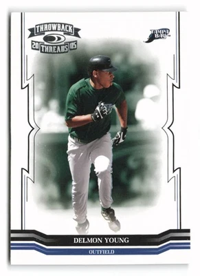 2005 Donruss Throwback Threads #255 Delmon Young Tampa Bay Devil Rays - Image 1 of 2
