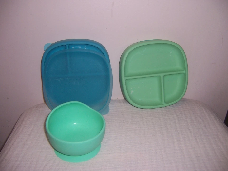 Lote de 3 utensilios de place para niños pequeños Nuk... cuenco cubierta platos Foto 1 de 1