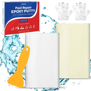 Stucco Piscina,227G Stucco Epossidico Bicomponente, Utilizzato per Riparare Perd - Foto 1 di 12