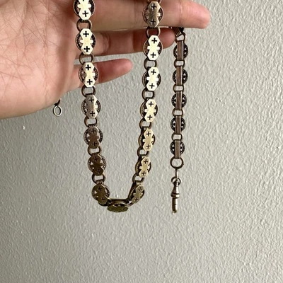 Antique Gold Filled Victorian Book Chain with Dog Clip Clasp 20.25" - Image 1 of 4