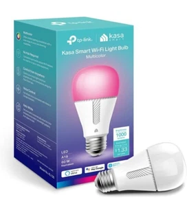 Kasa Smart Light Bulb - LED Multicolor Smart Wi-Fi Alexa Google 1000 Lumens A19 - Picture 1 of 4
