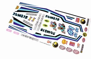 Pegatinas de vinilo divertidas con tema de apocalipsis zombie se adaptan a Tamiya Grasshopper buggy de R/C - Imagen 1 de 1