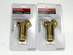 Pack of 2 - Everbilt 1000 042 101 Brass Drain Valve | Universal - NEW - Picture 1 of 5