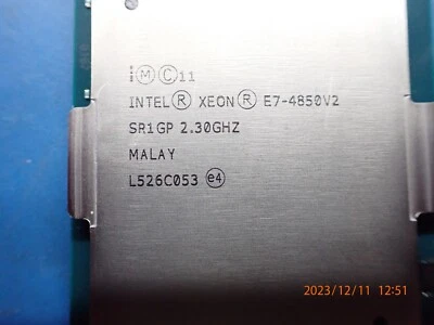 Intel Xeon E7-4850 V2 SR1GP 2.30GHz 24MB 12-Core  Processor 105W - Image 1 of 3