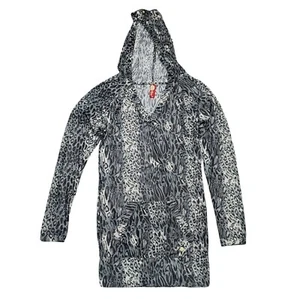 Apple Bottoms Hoodie Sweatshirt Metallic Animal Print Vtg Y2K Junior's Size M    - Picture 1 of 11