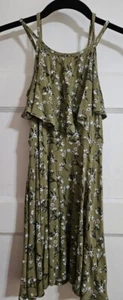 ART CLASS Green Floral Print Double Strap Sundress Girls Size 6 6X - Picture 1 of 3