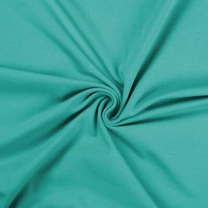Cotton Jersey Spandex Stretch Dress Fabric Material - TURQUOISE - Picture 1 of 1