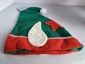 Disfraz de Navidad de Santa Sombrero de elfo verde orejas puntiagudas 13" NUEVO - Imagen 1 de 10