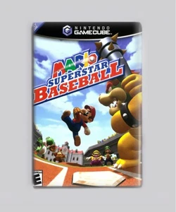 MARIO SUPERSTAR BASEBALL GAMECUBE - IMÁN NEVERA 2"x3" (caja retro juego nintendo - Imagen 1 de 3
