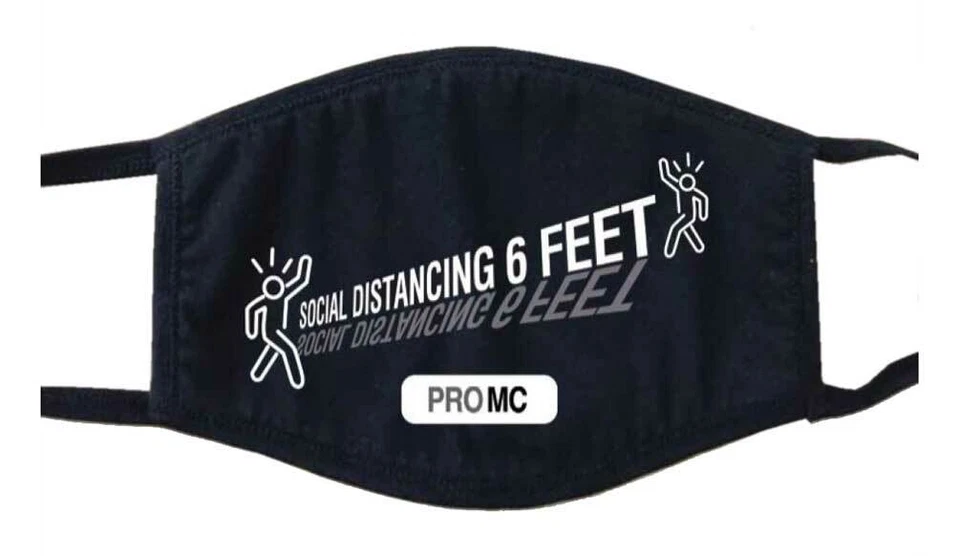 Máscara facial protectora reutilizable unisex Pro MC - distanciamiento social - negra MC3226 Foto 1 de 1