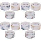  12 Rolls Bottle Stickers for Office Portable Date Labels Gift Packaging Baby