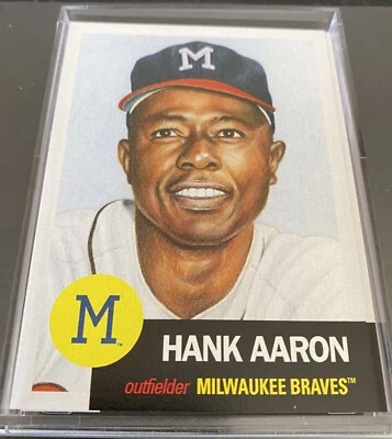 2018 Topps Living Hank Aaron #46 1953 Topps SP /11,233 HOF Atlanta Braves MINT - Image 1 of 2