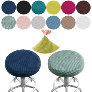 Thickened Round Chair Cover Bar Stool Seat Cover Protector Cushion Slipcover 🎀 - Picture 1 of 36