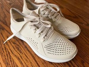 Lite Ride by Crocs sneakers women's size 9 Ivory lace up - Picture 1 of 14