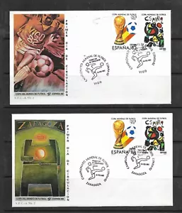 Mundial de Futbol España 82 Sobres Primer Día Vigo y Zaragoza año c1982 (EU-133) - Imagen 1 de 1