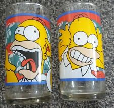 Pair Of The Simpsons Homer Simpsons Drinks Glasses Tumblers 2004 5"