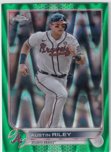 Austin Riley - /99 Green RayWave - 2022 Topps Chrome - Picture 1 of 2