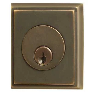 Emtek rechteckiger Stil Messing moderner Einzylinderriegel, Bronze mit Ölschliff - Bild 1 von 1