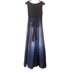 SNYL Ombre' Satin Woven Gown Blue 12P Women's Prom Ball Gown Debutant Dress - Picture 1 of 11