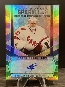 2022-23 Black Diamond Sparkling Rookie Scripts Pyotr Kochetkov Auto - Hurricanes
