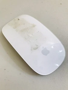 Apple Magic Wireless Mouse A1296 Bluetooth White Silver NOT WORKING PARTS ONLY - Picture 1 of 8