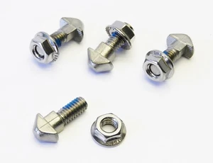 (4 pcs) 5/16-18 x 5/8" Stainless T Slot Drop In Stud Sliding Track Bolt & Nut - Picture 1 of 8