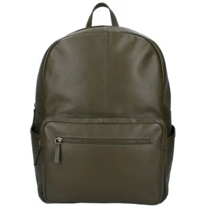 Grüner Baby Wickel-Rucksack | Echt Leder | mit Wickelunterlage - Bild 1 von 7