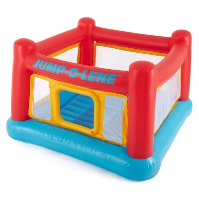 Multicolor Inflatable Bounce House for Kids 69x69x44 Inches Safe Play Fun - Image 1 of 4