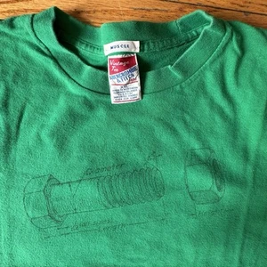 Vintage Y2K Men's Abercrombie & Fitch We Screw We Nut We Bolt  Green T-Shirt XXL - Picture 1 of 7