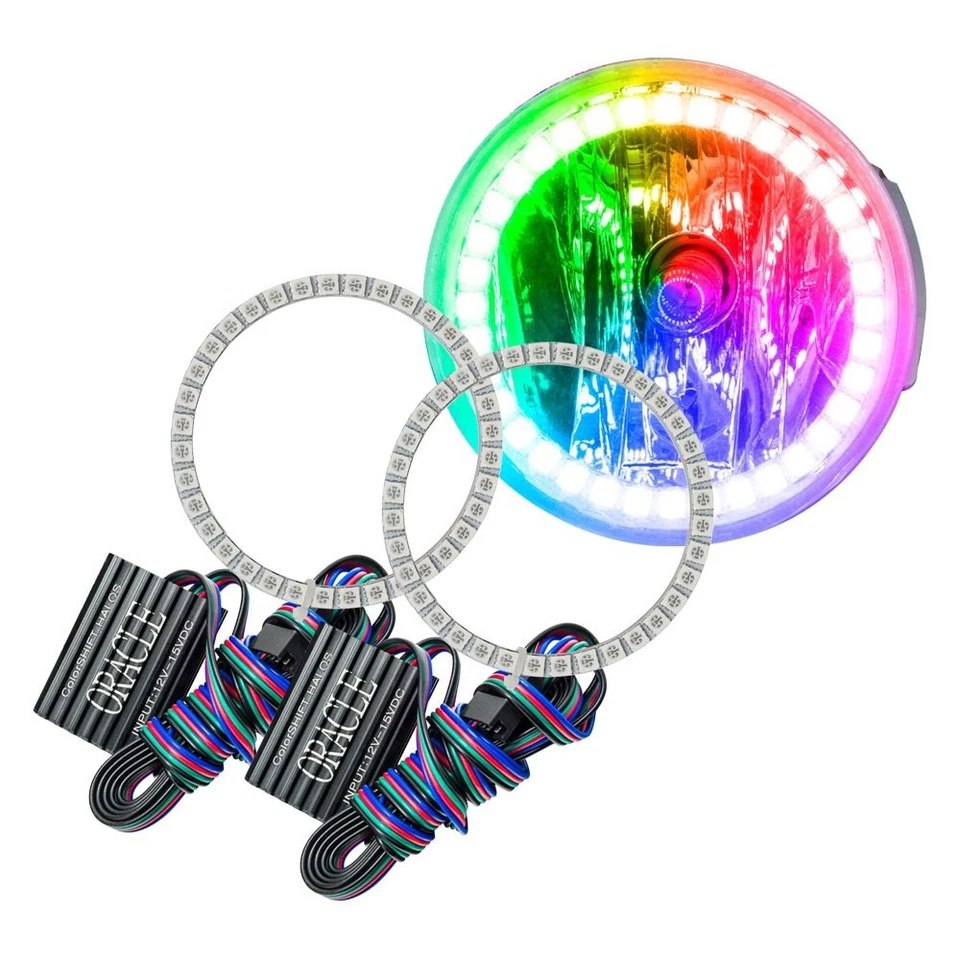 LED Fog Lights Halo Ring Lights ColorSHIFT For 2008 Ford Explorer Sport Trac - Imagem 1 de 4