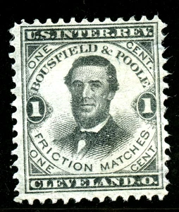 RO 35e, Bousfield & Poole match revenue stamp. - Picture 1 of 2