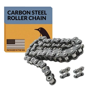 PGN #41 Roller Chain - 10 Feet + 2 Free Connecting Links - Carbon Steel Chain... - Picture 1 of 8