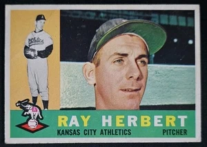 1960 Topps #252 Ray Herbert Kansas City Athletics - EX - Picture 1 of 2