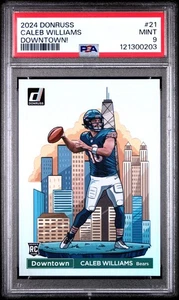 Caleb Williams 2024 Panini Donruss Downtown! #21 PSA 9 Rookie RC Bears - Picture 1 of 2