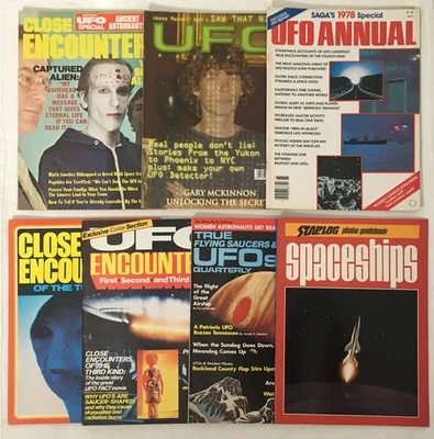 Vintage UFO Conspiracy Magazine Lot of 7 Foto 1 de 4