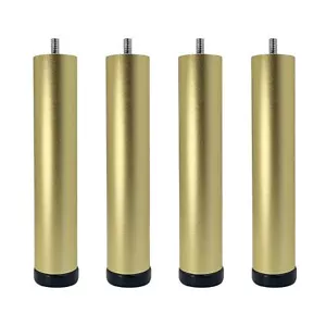 4 Pack Adjustable Furniture Legs Replacement M8 Thread Metal Furniture Legs 8... - Picture 1 of 8