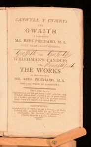 1807 CANWYLL Cymry Gwaith Rees Prichard Welshman's Candle - Picture 1 of 7