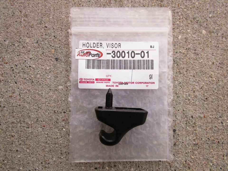 SE ADAPTA A: 82 - 85 TOYOTA CELICA SOPORTE PARA PARASOL CLIP NEGRO CANTIDAD 1 OEM NUEVO Foto 1 de 3