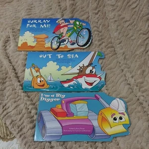 Vintage Lot of 3 Shaped Board Books By Nancy Parent - Picture 1 of 9