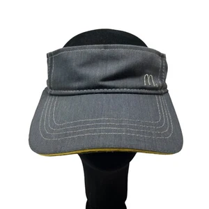 McDonald's Employee Visor Hat Costume Dress Up Gray Timeless Elements Fast Food - Picture 1 of 10