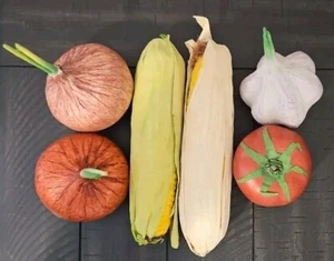 6 Piece Decorative Artificial Vegetables - Picture 1 of 5
