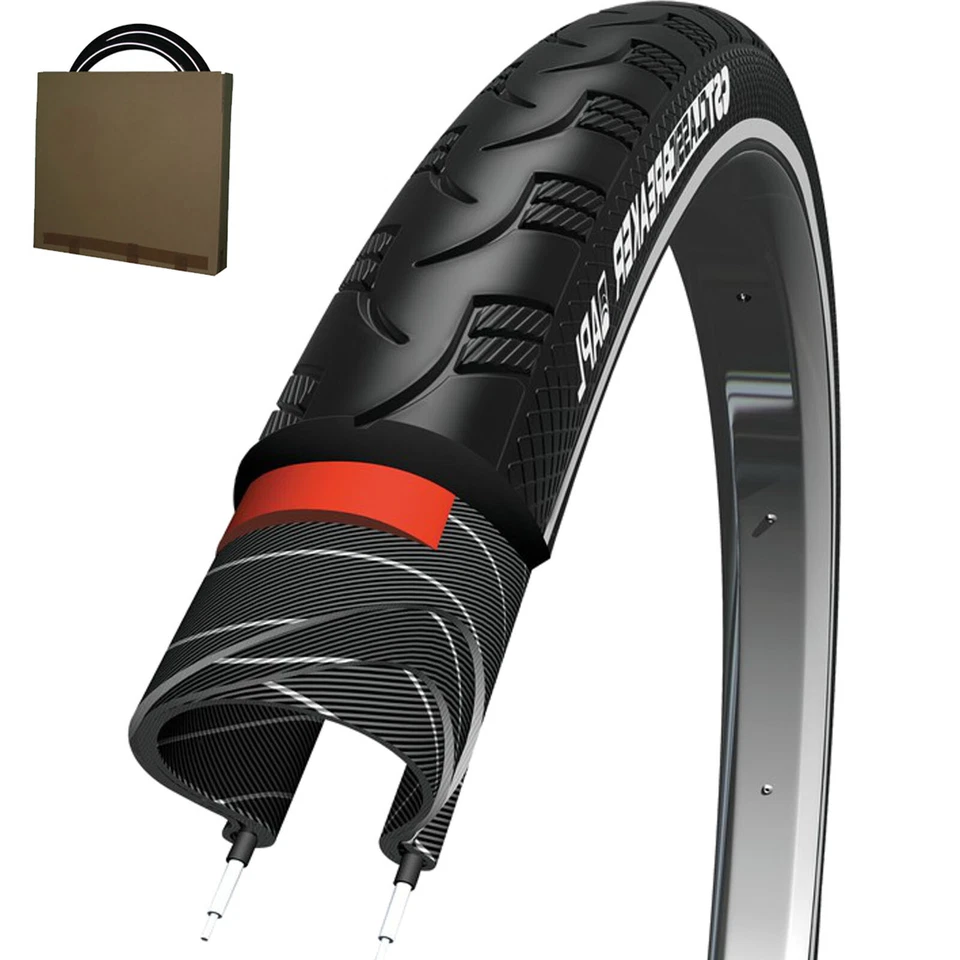 CST Fahrrad Reifen City Trekking Breaker 26-28" Reflex schwarz mit Pannenschutz - Bild 1 von 1