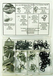 Body Side Molding Trim Fasteners Clips Assortment Kit 45 Pcs - Picture 1 of 7